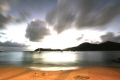   This image captured relaxation life Caribbean was beautiful sunset setting. setting  
